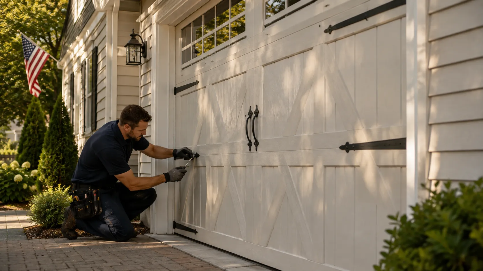 Roll-up steel garage door