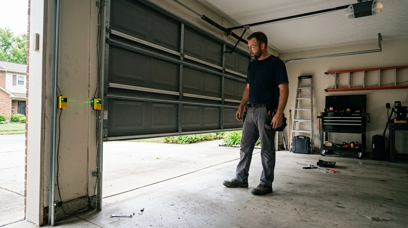 Steel with windows garage door