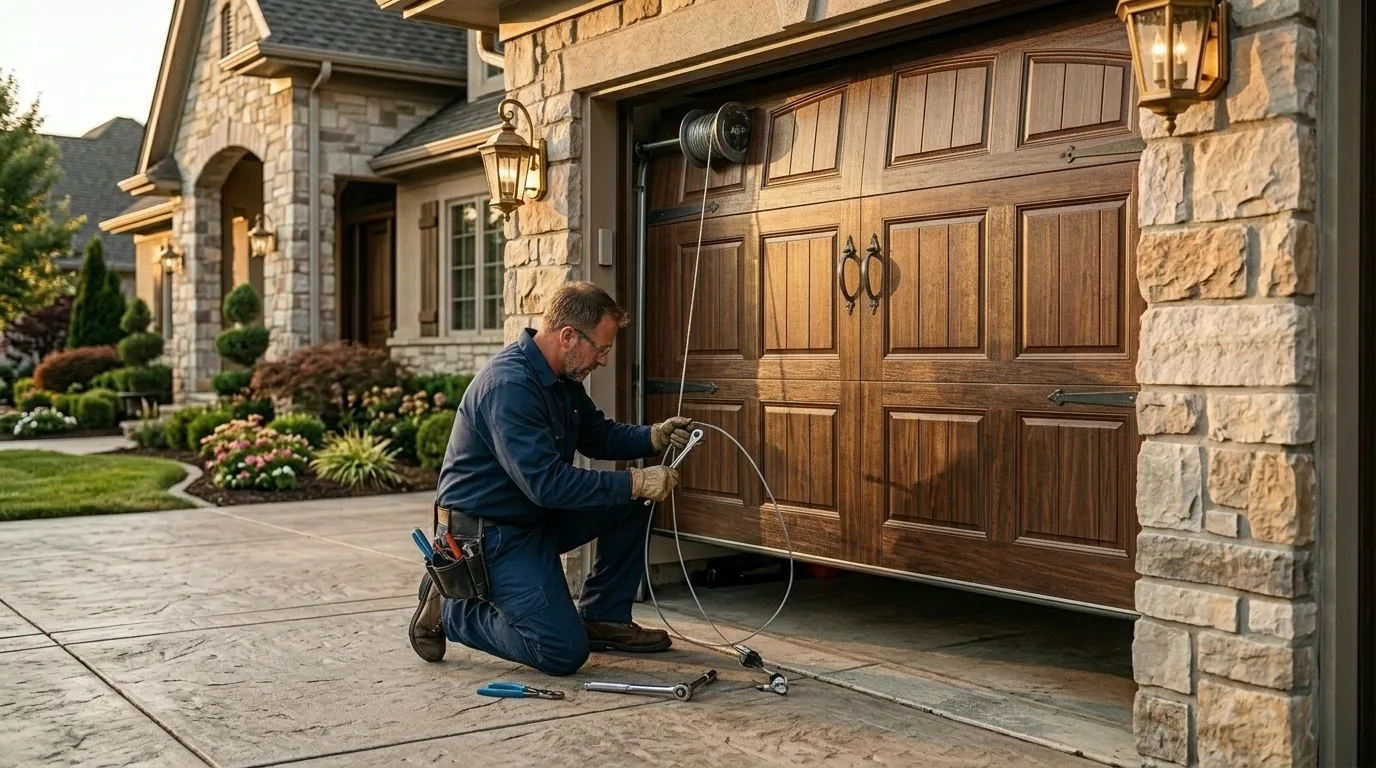 Raised panel garage door