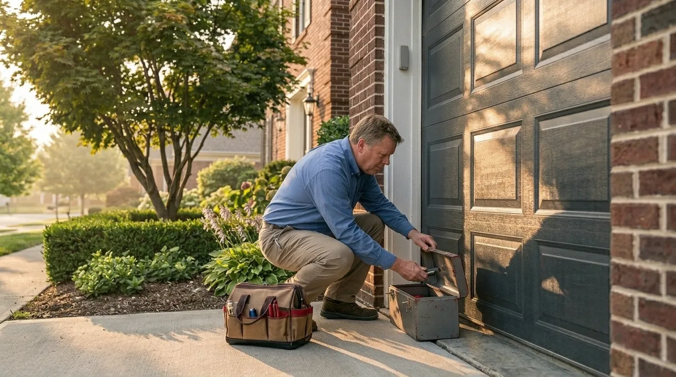 Raised panel garage door