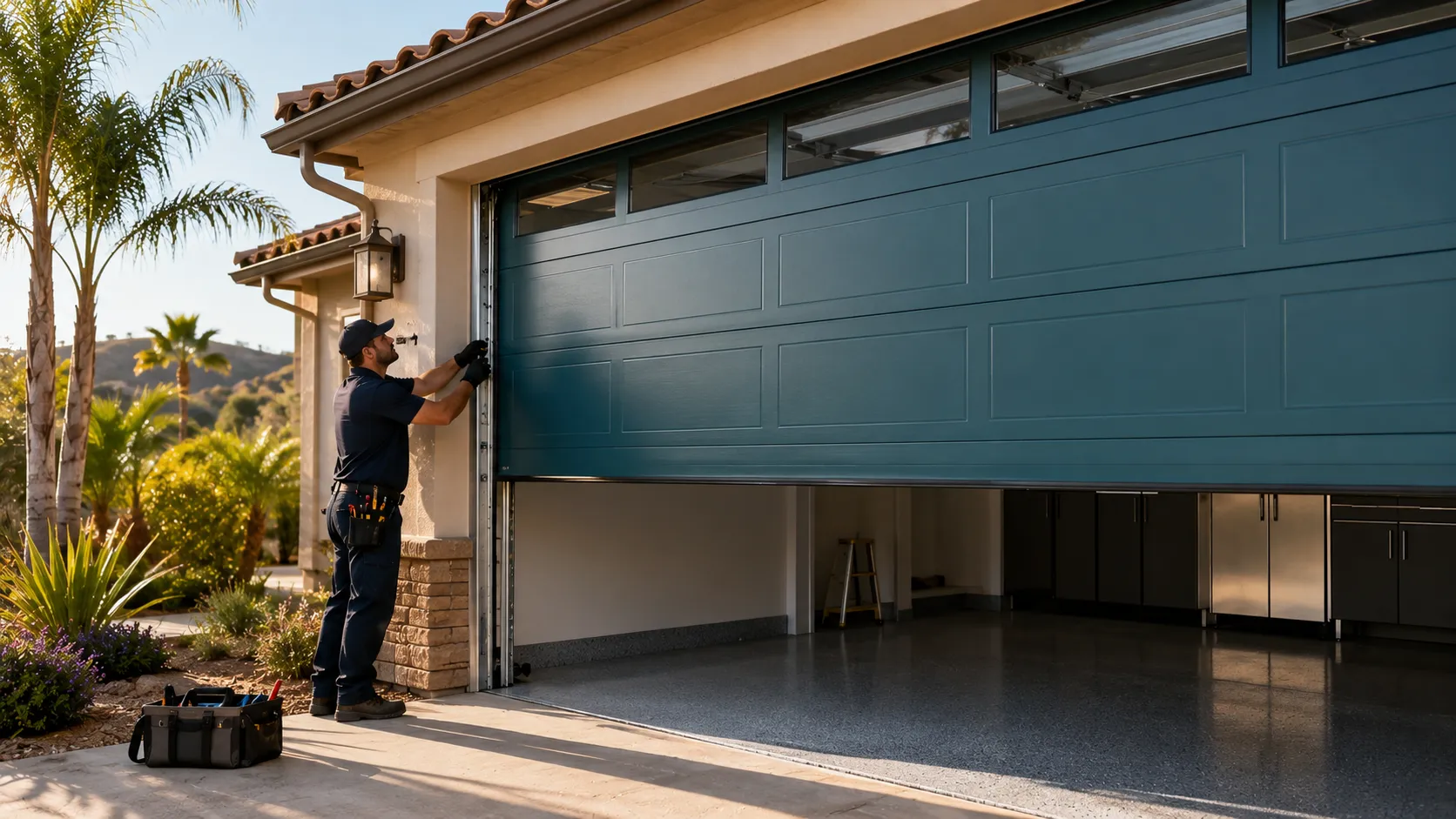 Garage door guides for Santa Monica homeowners